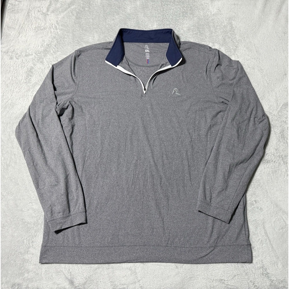 Rhoback Performance Q-Zip Pullover Mens 2XL XXL‎ Gray 1/4 Zip Golf